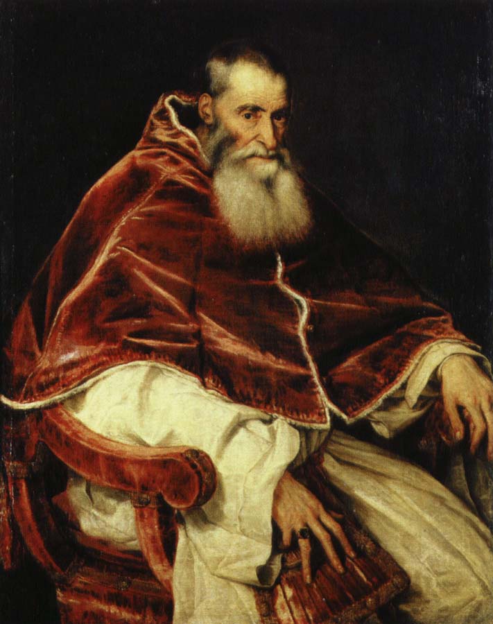 TIZIANO Vecellio paven paulus iii, alexander farnese